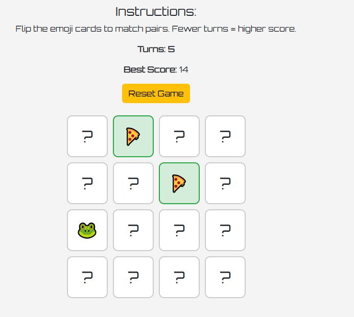 Emoji Memory Match preview